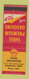 Matchbook Cover - Shell oil gas Pickel Kingston TN