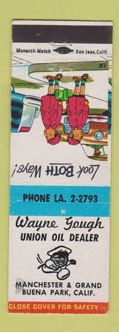 Matchbook Cover - Wayne Gough Unon oil gas Buena Park CA