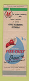 Matchbook Cover - Texaco oil gas Prince's Sandwich Shop Dresden ME