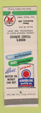 Matchbook Cover - Hood's Texaco oil gas Woodstown NJ