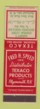 Matchbook Cover - Texaco oil gas Barney's General Store Newfound Lake NH