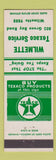 Matchbook Cover - Texaco oil gas Wilmette