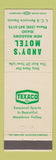 Matchbook Cover - Andy's Motel Texaco oil gas New Meadows ID