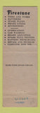 Matchbook Cover - Texaco oil gas Pat & Jim Firestone Tires Mason TX