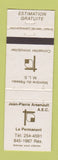 Matchbook Cover - Jean Pierre Real Estate QC WEAR