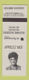 Matchbook Cover - Rejeanne Buissieres Real Estate QC
