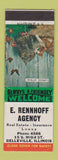 Matchbook Cover - E Rennhoff Insurance Real Estate Belleville IL