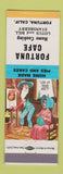 Matchbook Cover - Fortuna Cafe CA Lotus Bill Stansberry hillbilly