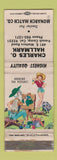 Matchbook Cover - Charles Hallmark Monarch Match French Camp CA WORN hillbilly