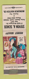Matchbook Cover - Steven Schick Monarch Match Palm Desert CA WEAR hillbilly
