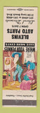 Matchbook Cover - Blevins Auto Parts Long Beach CA hillbilly