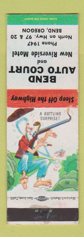 Matchbook Cover - Bend Auto Court Motel New Riverside Bend OR hillbilly