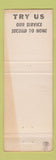 Matchbook Cover - Ray Denham TV RCA Zenith Westinghouse hillbilly