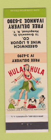 Matchbook Cover - Greenwich Wine Liquor Hempstead NY hillbilly