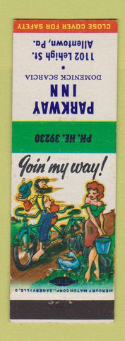 Matchbook Cover - Parkway Inn Allentown PA hillbilly
