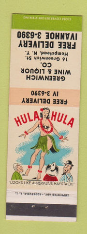 Matchbook Cover - Greenwich Wine Liquor Hempstead NY hillbilly