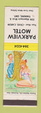 Matchbook Cover - Parkview Motel Timmins ON hillbilly