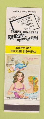 Matchbook Cover - Tabagie Beloeil Variety Store tobacco QC hillbilly