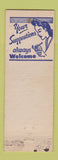 Matchbook Cover - Woody's Place York PA hillbilly