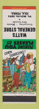 Matchbook Cover - Watts General Store Iola PA hillbilly