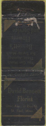 Matchbook Cover - David Bennett Florist St Paul MN WEAR