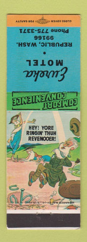 Matchbook Cover - Eureka Motel Republic WA hillbilly