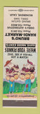 Matchbook Cover - Bruno's Handi Market Richgrove CA hillbilly