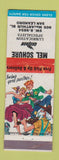 Matchbook Cover - Mel Schure Chevron oil gas San Leandro CA hillbilly
