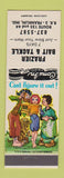 Matchbook Cover - Frazier Bait Tackle Franklin IN hillbilly