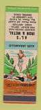Matchbook Cover - Al's Iron and Metal Scrap Denver Colorado hillbilly