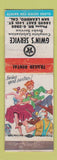 Matchbook Cover - Gwin's Texaco oil gas San Leandro CA WORN hillbilly