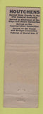 Matchbook Cover - Rodger Houtchens Rep Election Greeley Colorado WEAR hillbilly