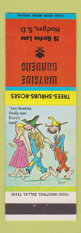 Matchbook Cover - Wayside Gardens Hodges SD hillbilly