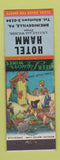 Matchbook Cover - Hotel Hamm Breinigsville PA hillbilly
