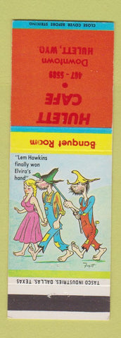 Matchbook Cover - Hulett Cafe Hulett WY hillbilly