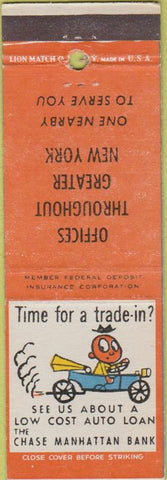 Matchbook Cover - Chase Manhattan Bank New York NY