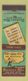 Matchbook Cover - Baumann Bros Rug Cleaning flooring Erie PA WEAR