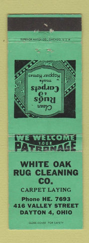 Matchbook Cover - White Oak Rug Cleaning Dayton OH