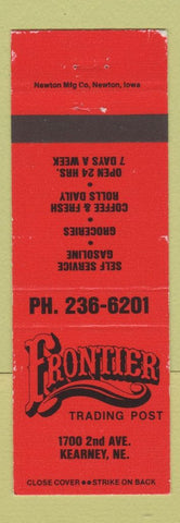 Matchbook Cover - Frontier Trading Post Kearney NE