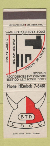 Matchbook Cover - Long Beach City College CA