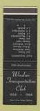 Matchbook Cover - Windsor Transportation Club ON 1964 100th