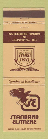 Matchbook Cover - Standard Elsmere Burial Vaults