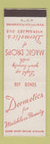 Matchbook Cover - Dermetics Oils Magic Drops Beauty WWII Macks NJ NY MA