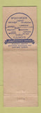 Matchbook Cover - Ideal Overall Service Rockford IL