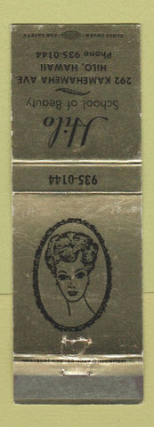 Matchbook Cover - Hilo Beauty School Hawaii