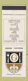 Matchbook Cover - Aux Cascades Restaurants St Hubert QC Montreal?
