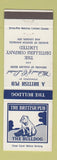 Matchbook Cover - The British Pub Bulldog Beer Liquor Canada
