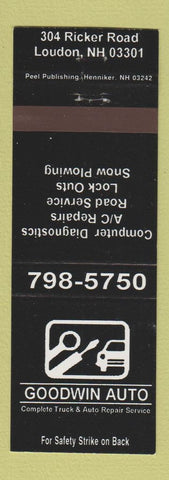 Matchbook Cover - Goodwin Auto Repair Loudon NH