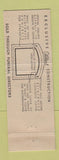 Matchbook Cover - Wilbert Burial Vaults WHITE