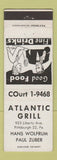 Matchbook Cover - Atlantic Grill Pittsburgh PA